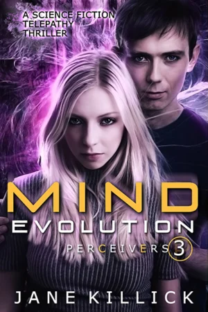 Two teenagers surrounded by purple electrical energy
